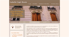 Desktop Screenshot of cabinetcopebessis.com